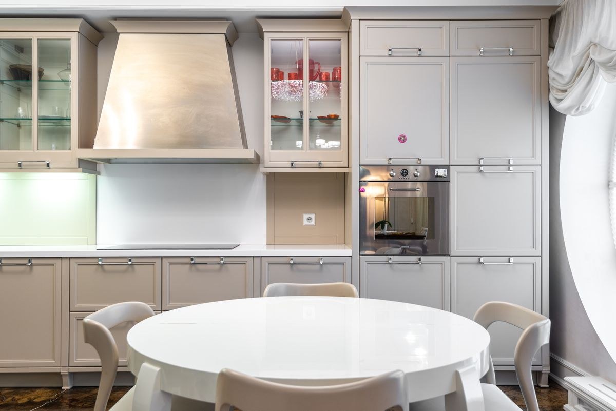 A bright finished kitchen with new fixtures